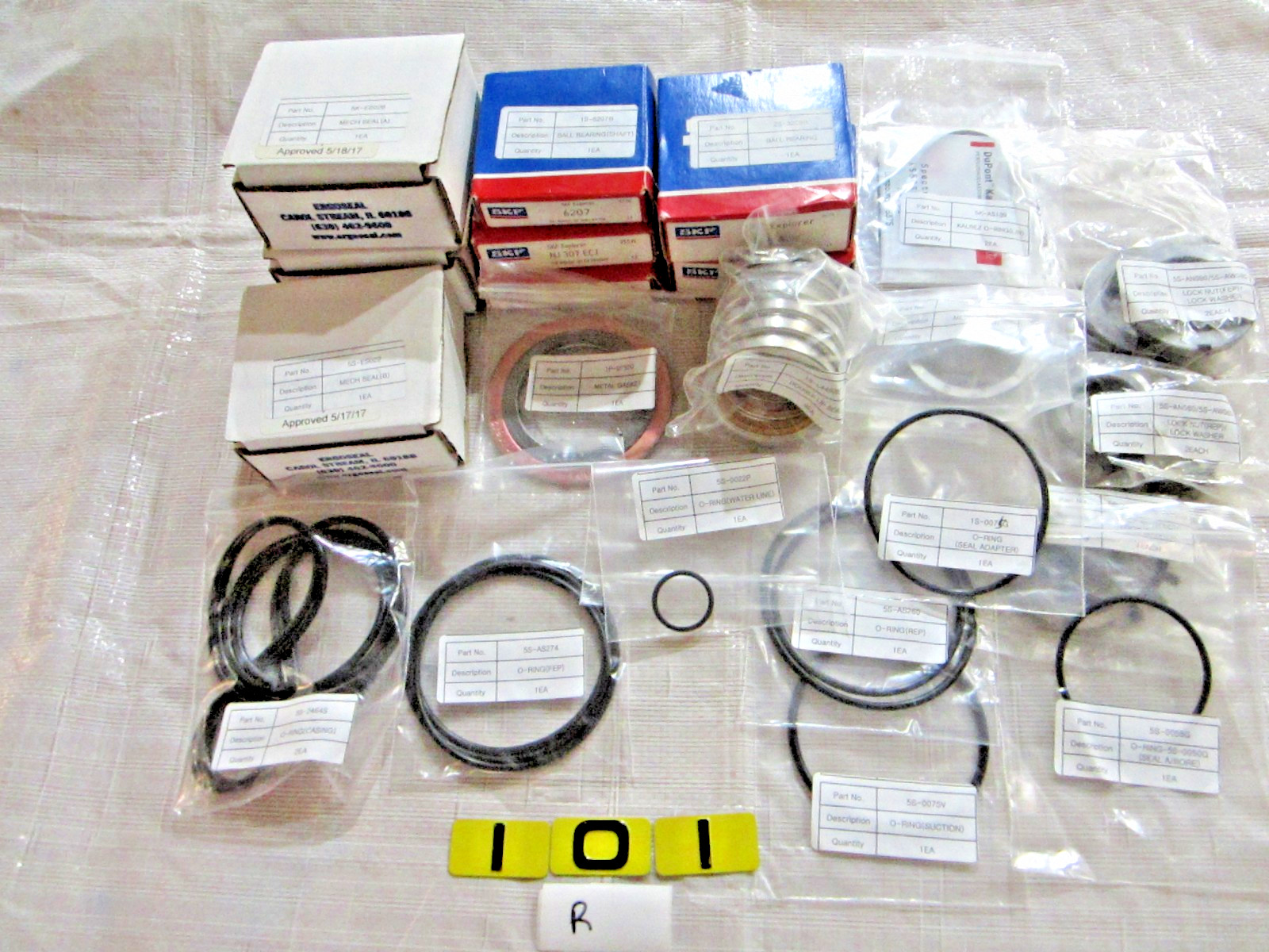 KOWEL PRECISION RDKH320NHK SPARE PARTS KIT FOR KDPH320-M/G KALREZ VACUUM PUMP