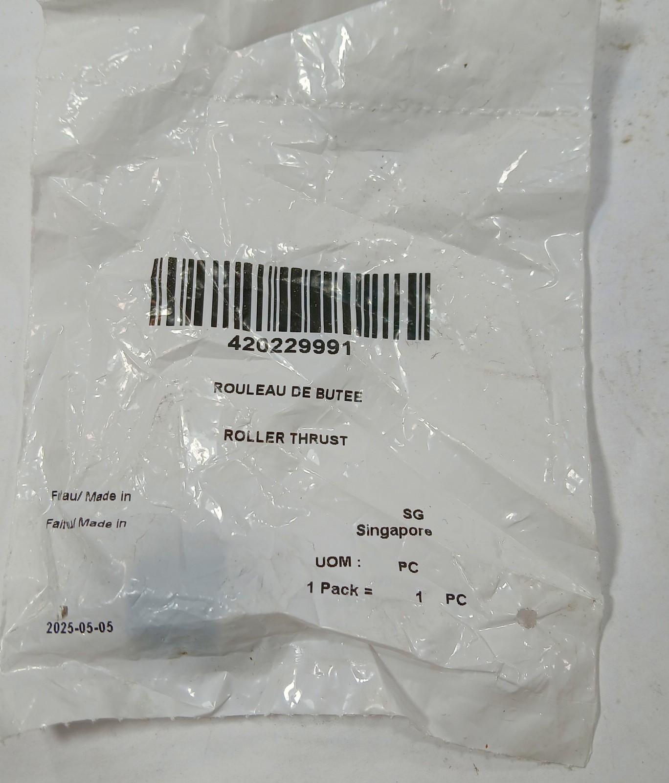 1 NEW CAN-AM 420229991 PRIMARY CLUTCH THRUST ROLLER NNB ***MAKE OFFER***