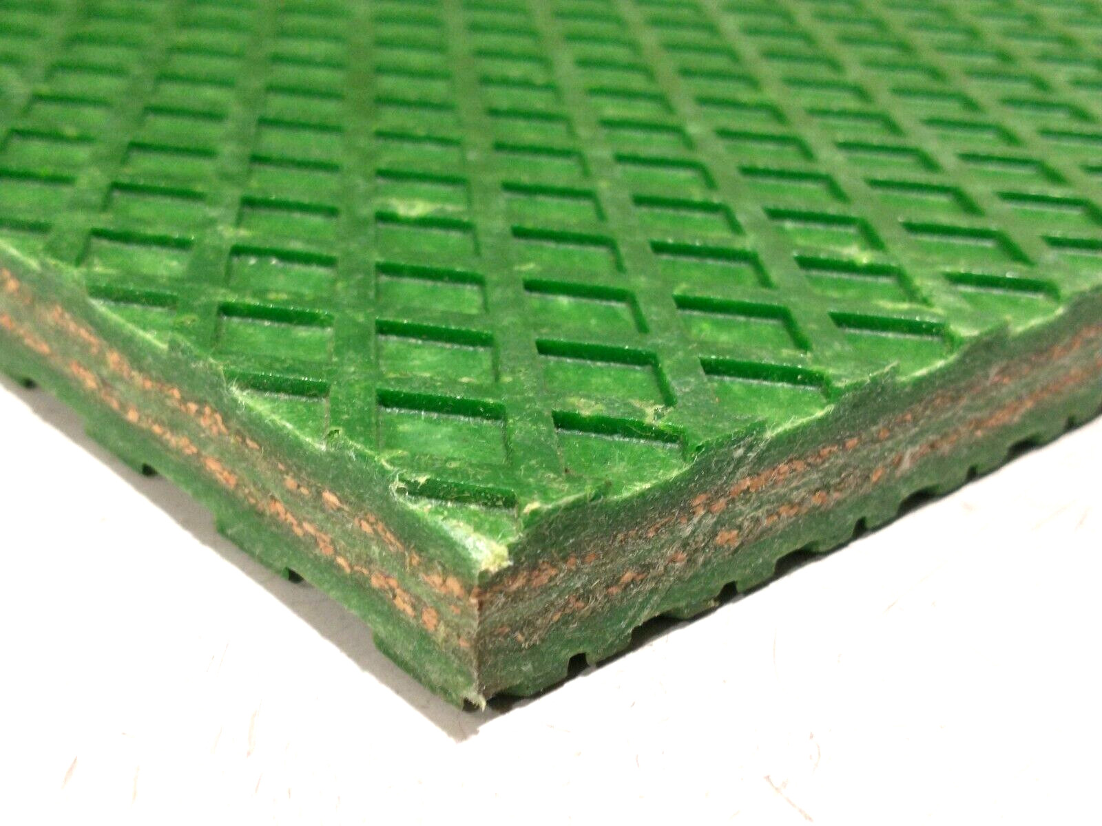 Heavy Duty Industrial Green Textured Rubber Mat 39.5″ x 20″ x 5/8″ Thick