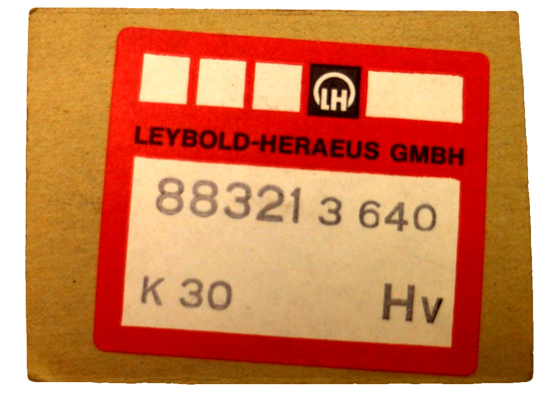 Leybold-Heraeus 88321 3 640 DN10 Aluminum K30 Centering Ring New SEALED Package