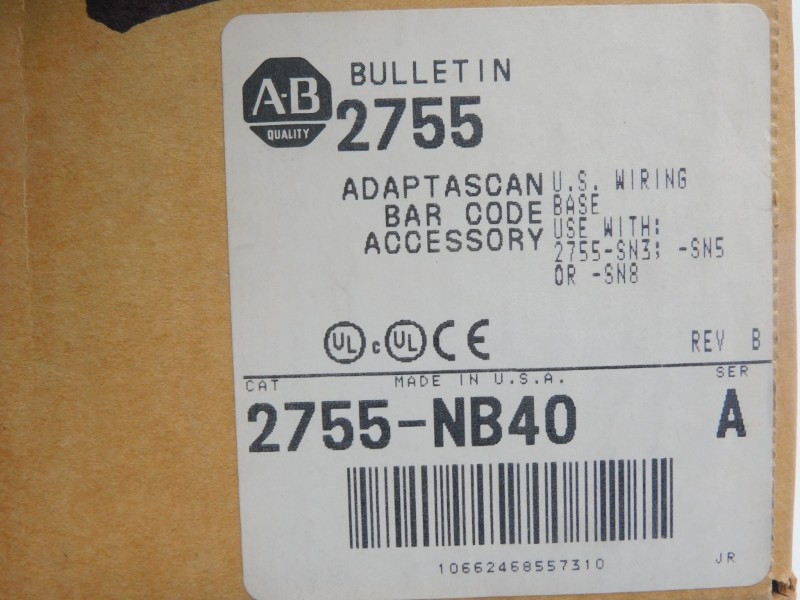 INDUSTRIAL SPARE PART 2755-NB40 SER. A REV. B (BR/WH) NSMP