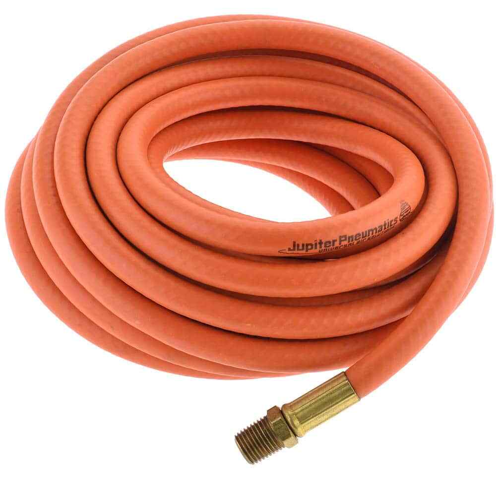 PRO SOURCE 1/4″ ID x 15/32″ OD 25′ Long Multipurpose Air Hose MNPT x MNPT End…