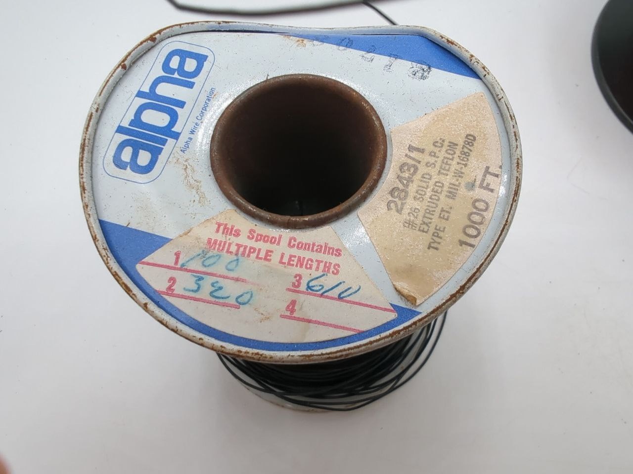 Vintage Alpha & Standard Pneumatic Hookup Wire Spools 1000ft Lot – RD83