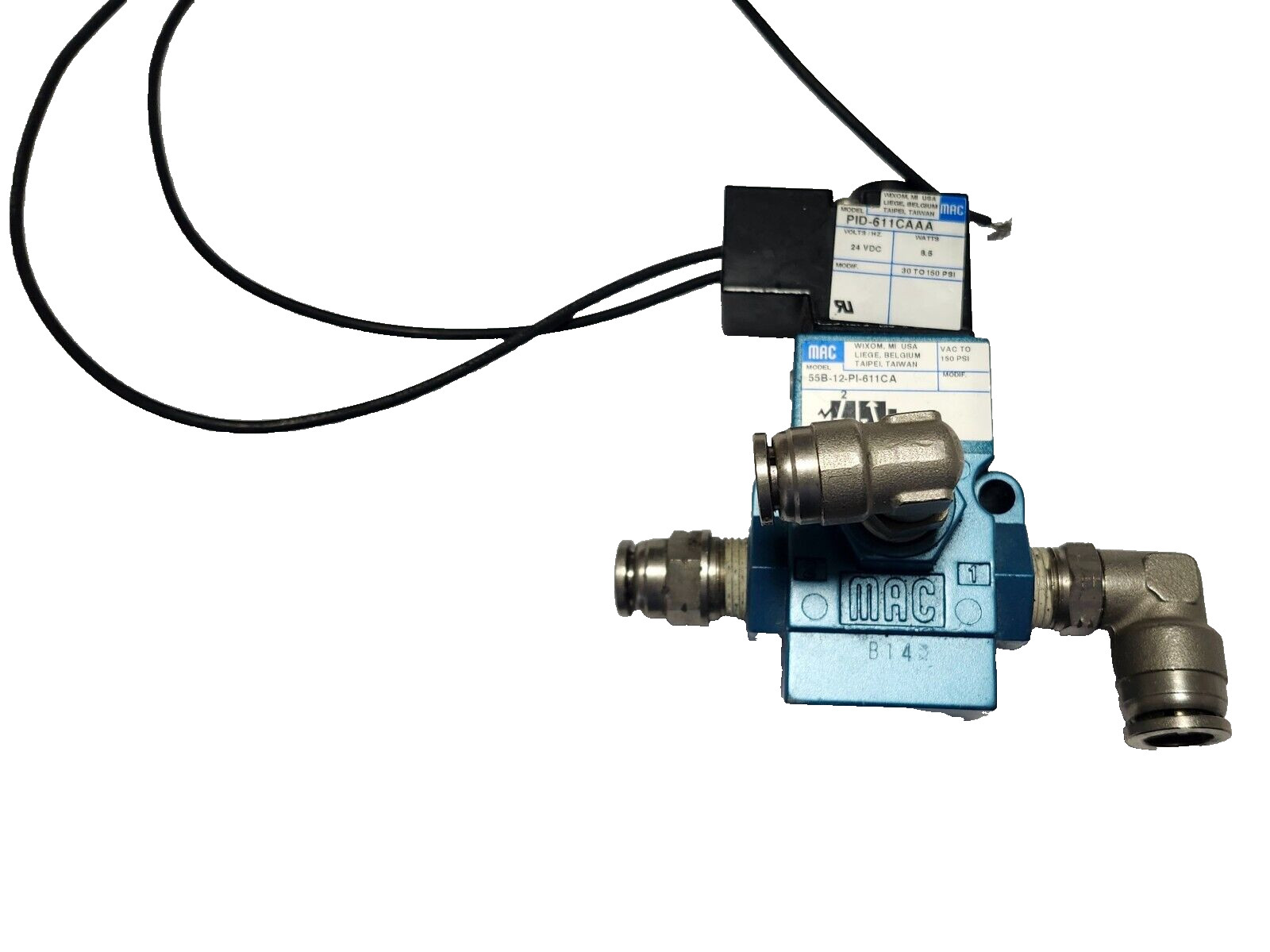 MAC 55B-12-PI-611CA 110/120V 30-150PSI NSNP