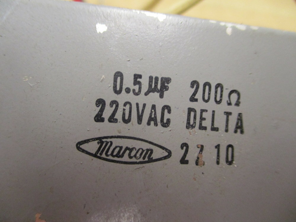 Marcon 0.5µF 200Ω 220VAC DELTA Capacitor