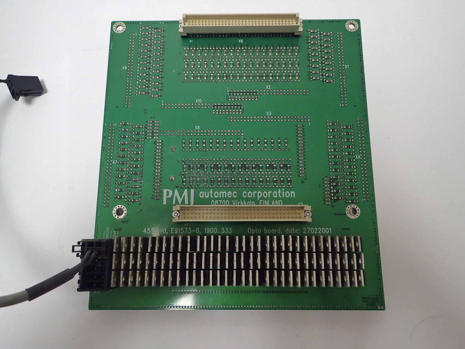 PMJ AUTOMEC CORPORATION 4553-0, E91573-0, 19002333 08700 OPTO BOARD W/ CABLE
