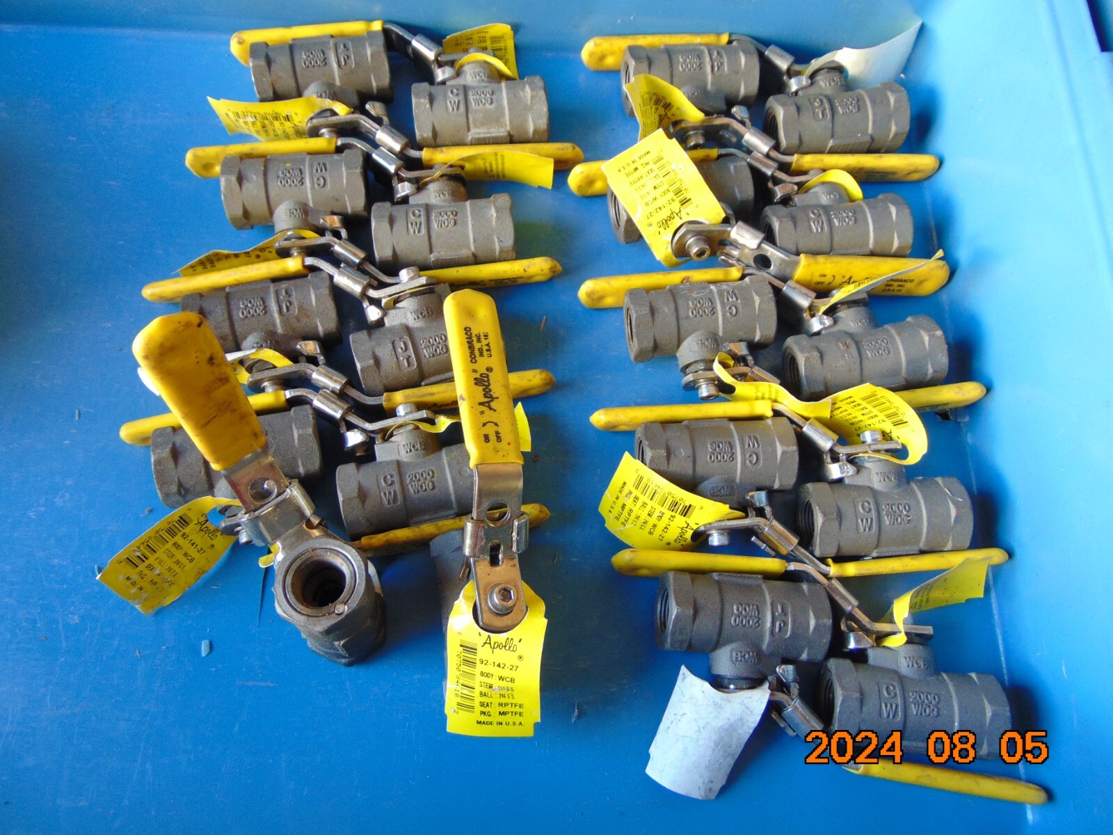 (1) Apollo 3/8″ Nominal FNPT Carbon Steel Ball Valve 92-142-27 Unibody THREADED