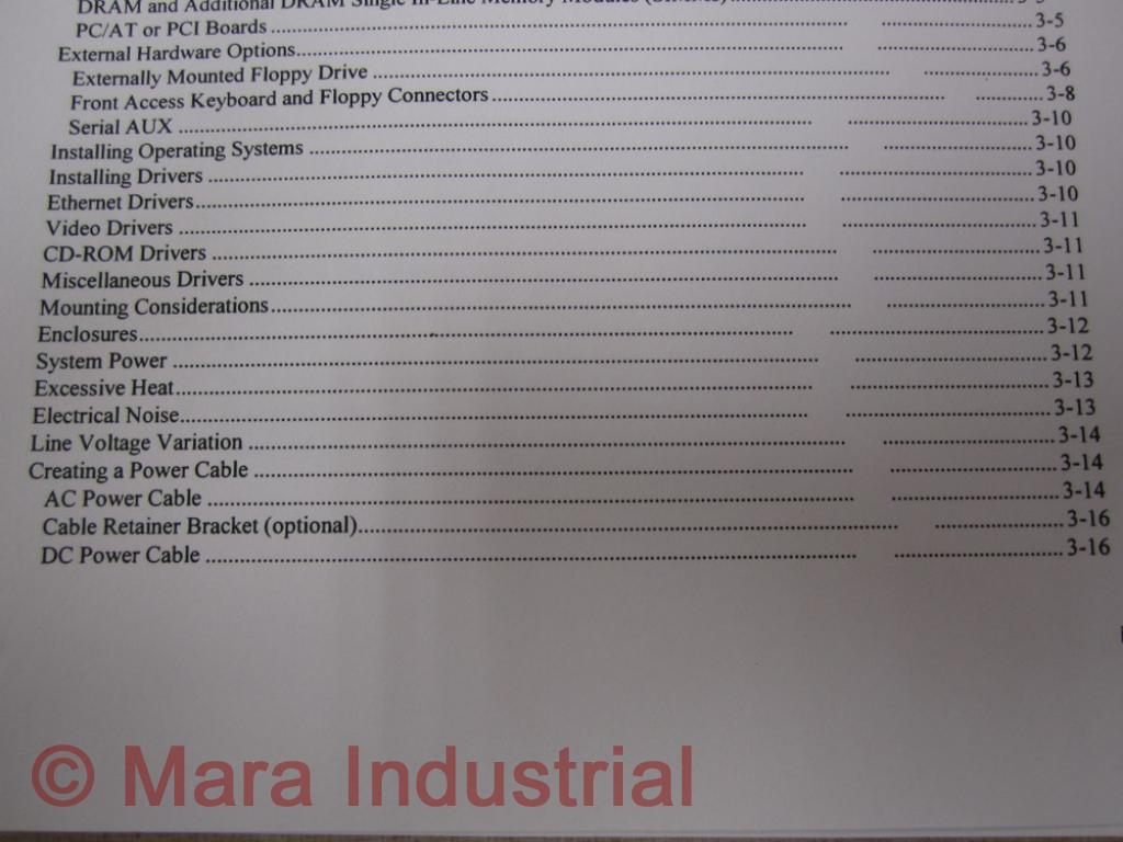 Xycom 124048-001(C) Manual 1500 Industrial PC/AT Computer
