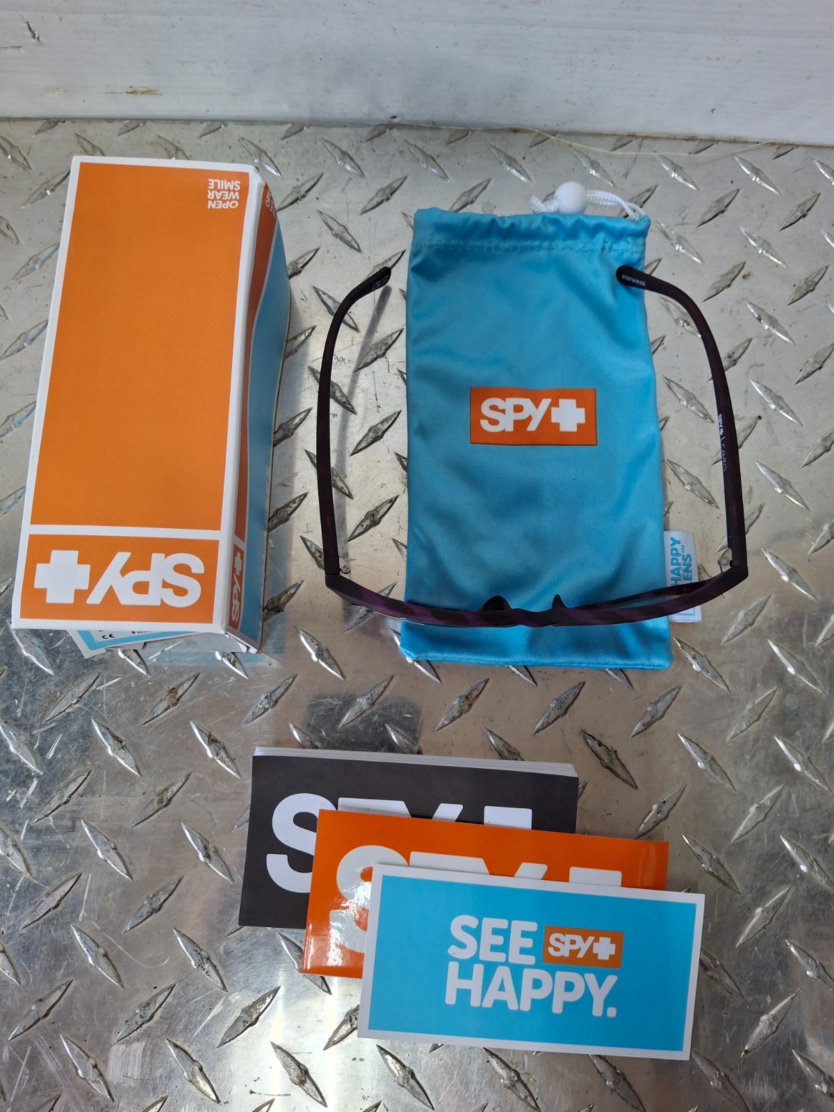 Spy Optic Sunglasses Cameo SFT MT PRP TRT Happy Bronze Fade 673373435355