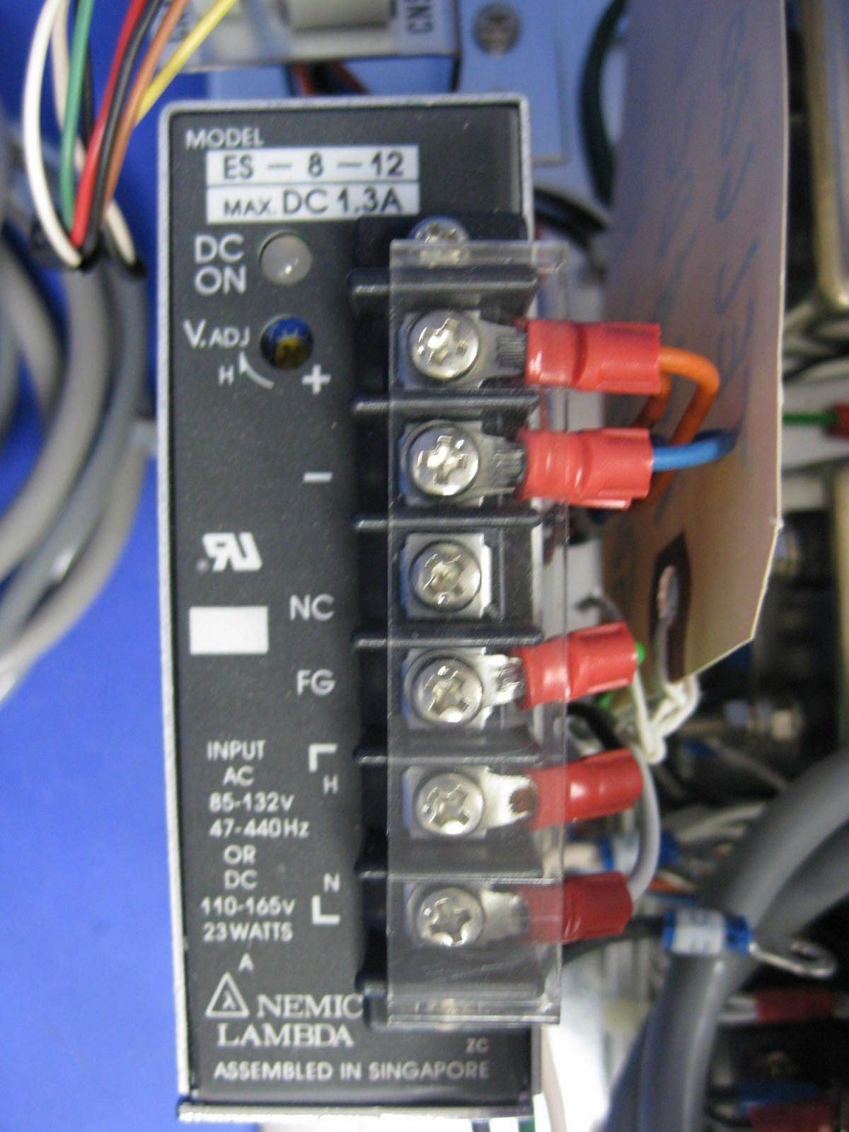 TEL Tokyo Electron 600 FNC AC/DC Relay Supply Panel