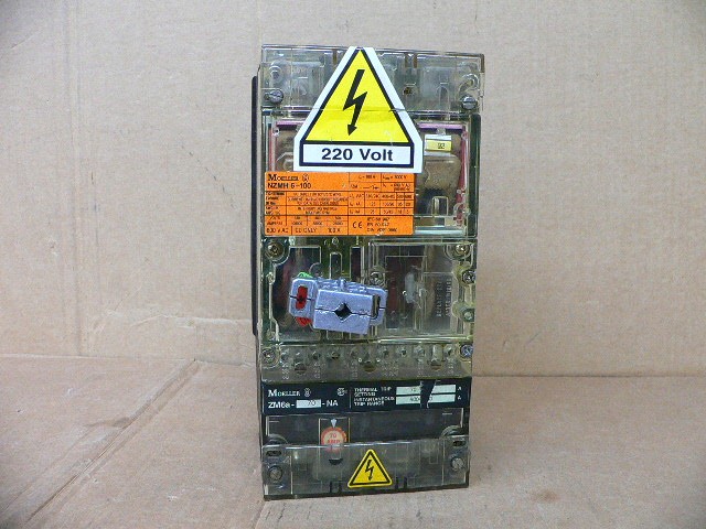 Klockner Moeller 100 Amp 3 Pole Circuit Breaker Nzm6b-100 / Zm6a-70-Na