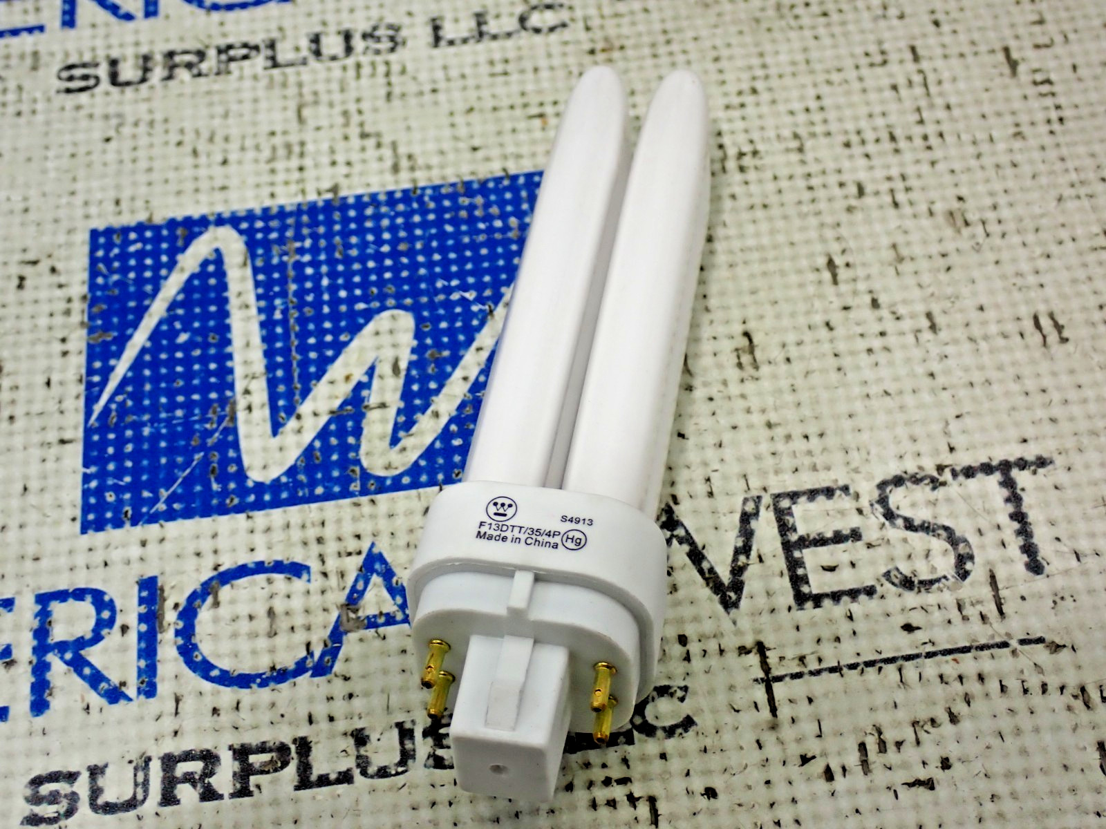 Westinghouse F13DTT/35/4P 13W Double Compact Fluorescent G24q-1 4 Pin