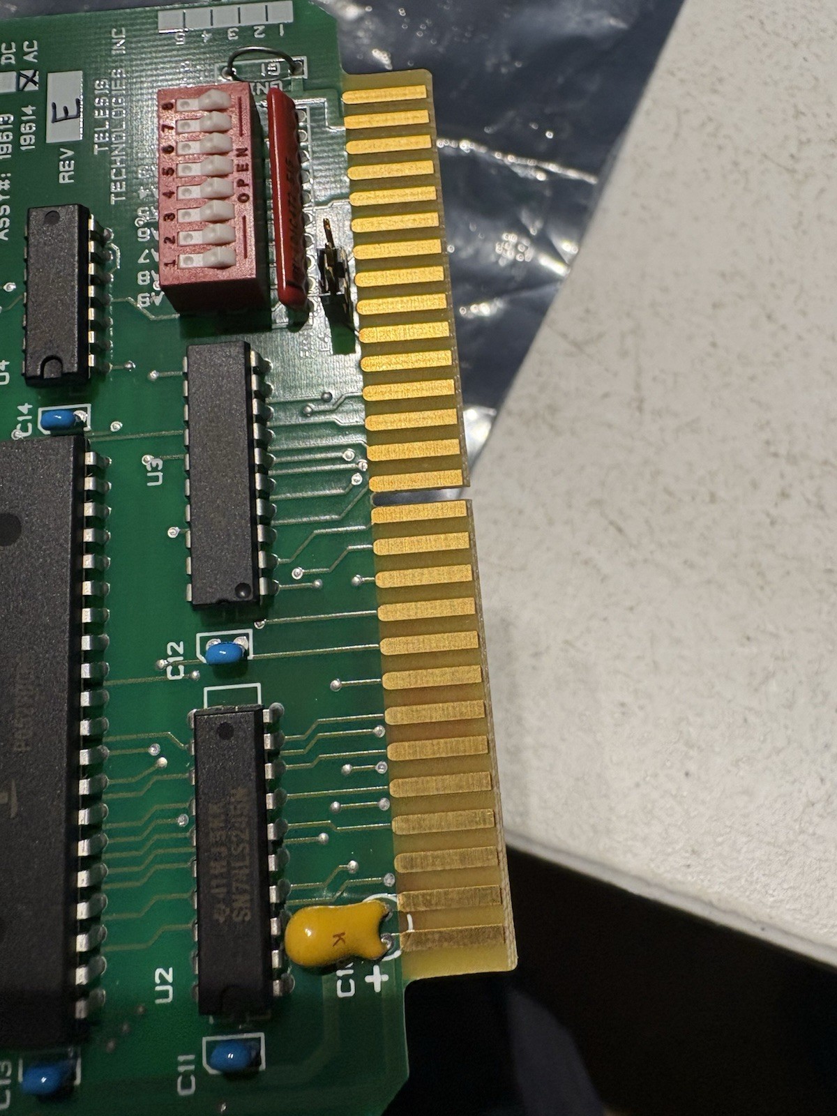 TELESIS TECHNOLOGIES BOARD# ASSY# 19614 AC REV. E NEW-NO BOX 19614