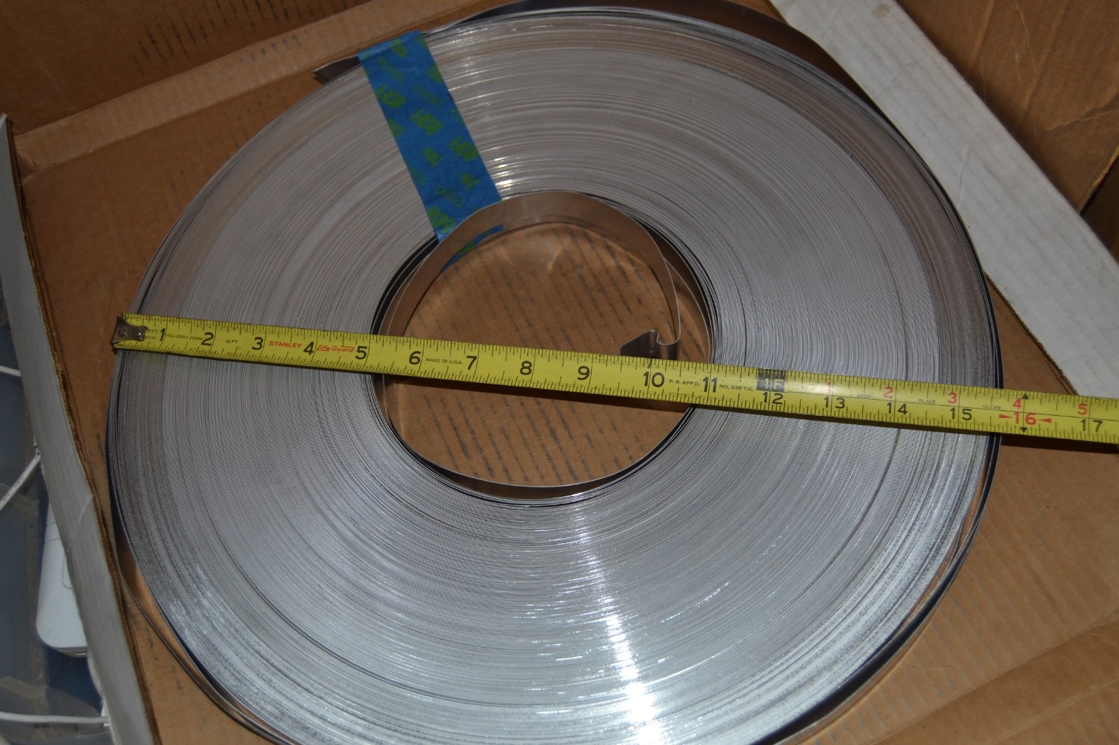 2 Partial Boxes RPR PRODUCTS Aluminum Strapping 3/4″ 15# .020 Hundreds of Feet
