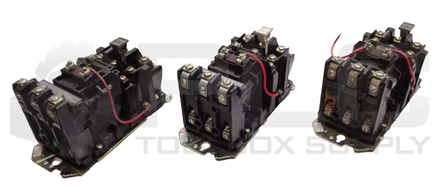 LOT OF 3 ALLEN BRADLEY 509-B0D /B CONTACTORS 509-BOD CB236 42185-800-01 595-A02