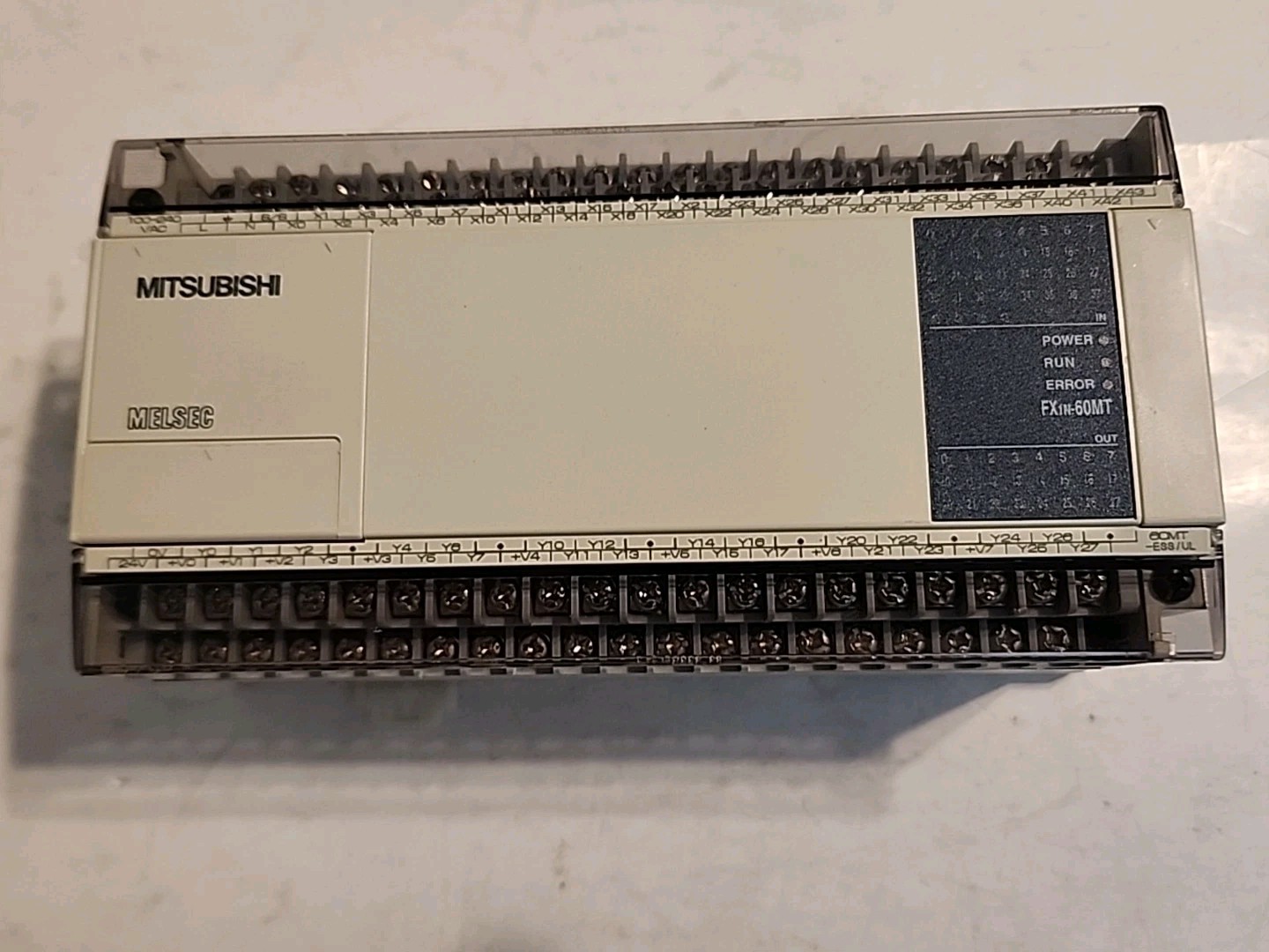MITSUBISHI FX1N-60MT-ESS/UL PROGRAMMABLE CONTROLLER 100-240VAC OUT: 30VDC