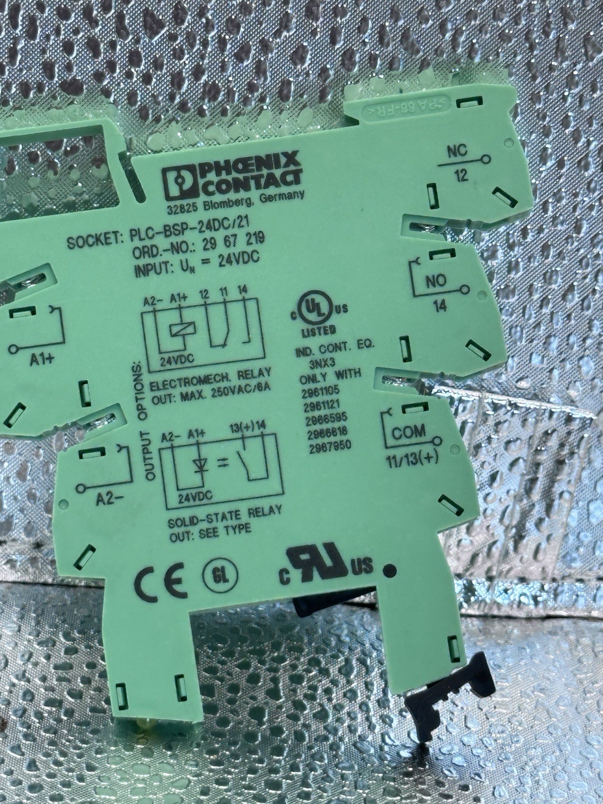 Lot Of 17. Phoenix PLC-BSP-24DC/21-Contact Block