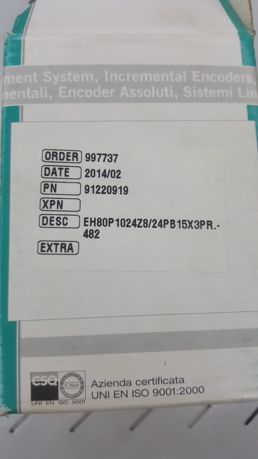 EH80P1024Z8/24PB1 Eltra Encoder