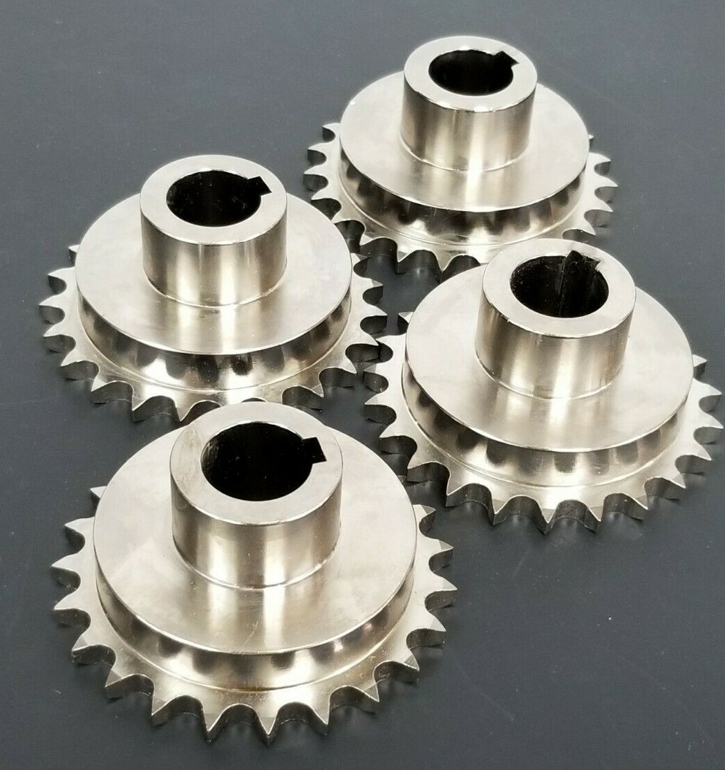 LOT OF 4 GENERIC 402A072 SPROCKETS 3/4” IN. BORE 2-7/8” IN. OD 23-TEETH