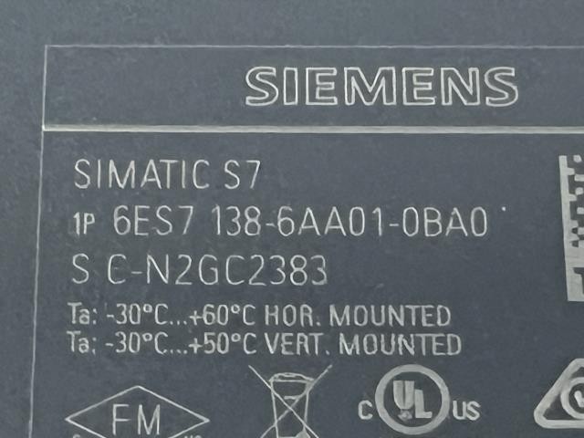Siemens Simatic S7 Module – 6ES7 138-6AA01-0BA0 w/Warranty