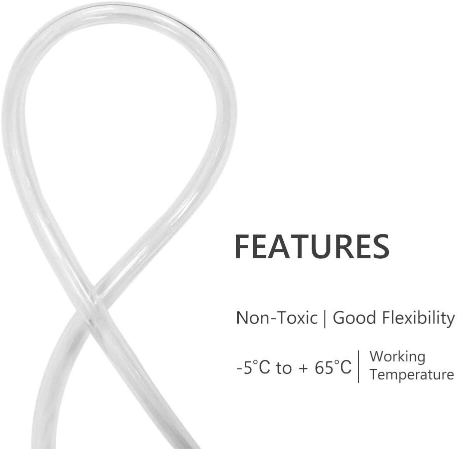 25FT x 5/8″ ID Clear Vinyl Tubing BPA Free UV Chemical Resistant Hose