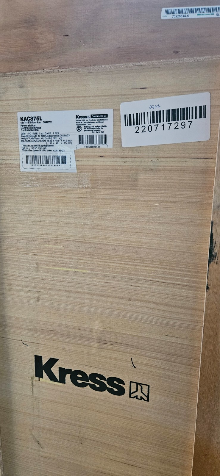 New Kress KAC875L 5kWh CyberTank Charger 48V Lithium 5040Wh Power Station
