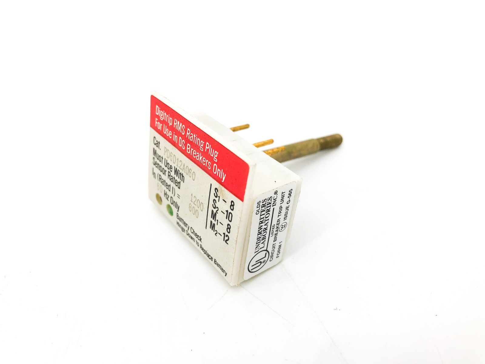 New Westinghouse PD6D12A060 Rating Plug 600A Plug Up To 1200A Type DS 30087