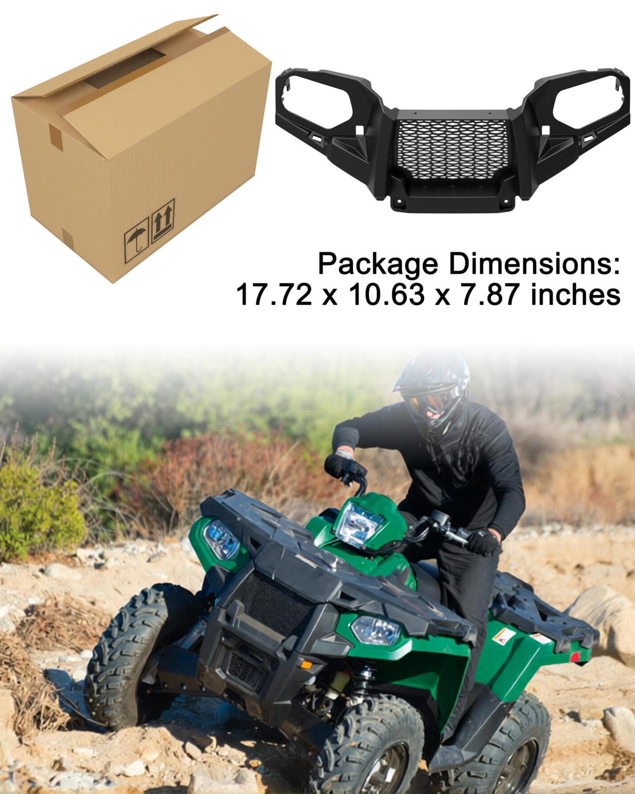 Front Fascia for Polaris Sportsman 450 570 Touring 2011-2024, Combined Front …