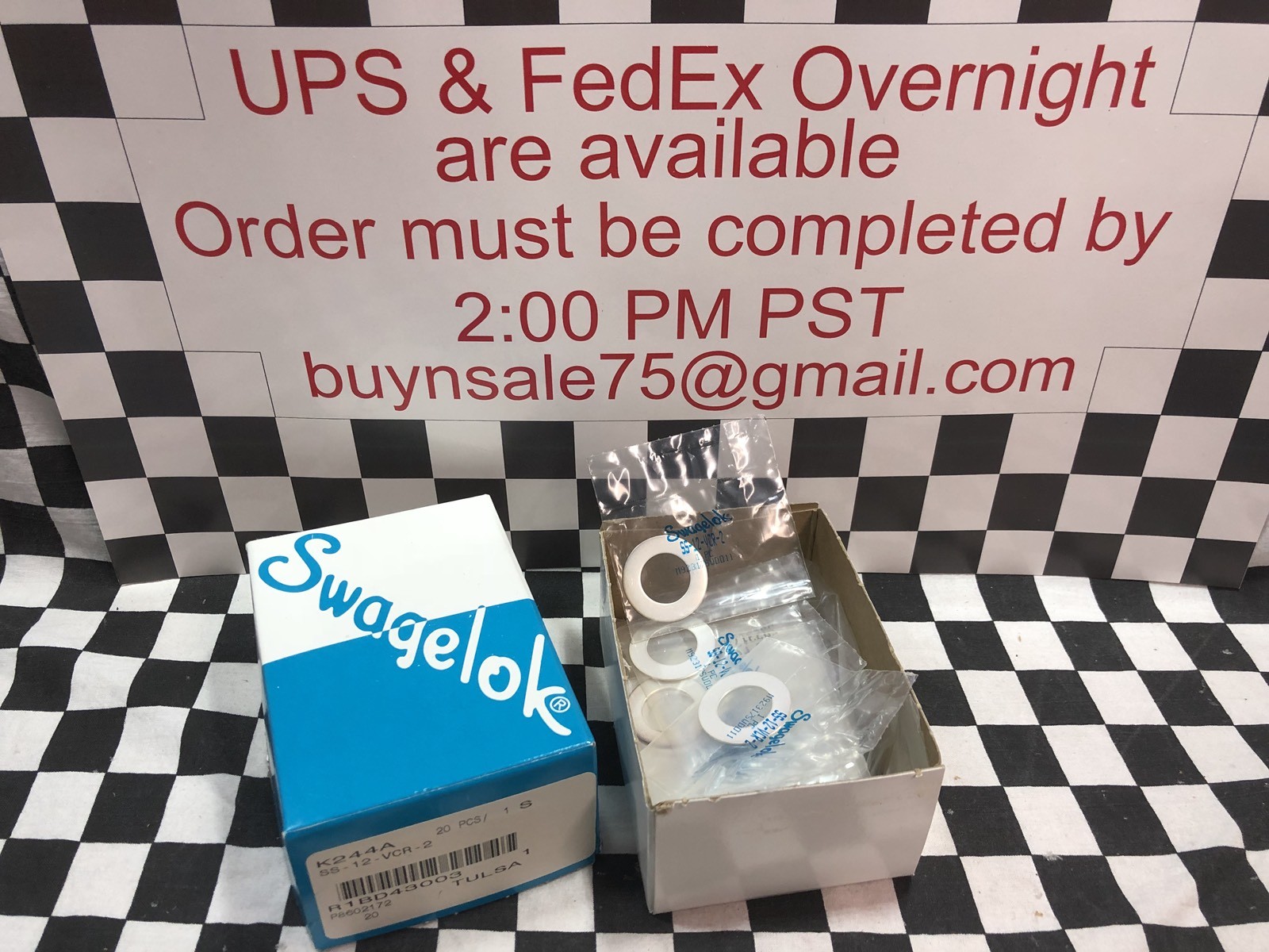 LOT OF 20, SWAGELOK VCR Face Seal Fitting 3/4″, SS-12-VCR-2, #1175P5