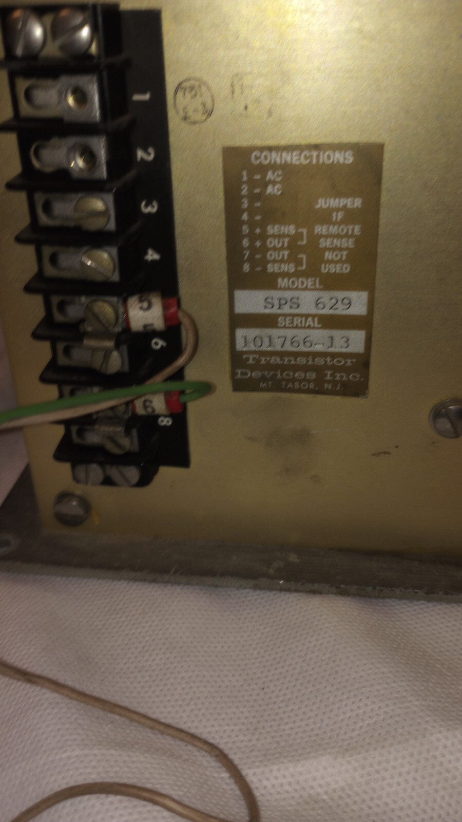 VINTAGE Transistor Devices Inc SPS 629 POWER SUPPLY