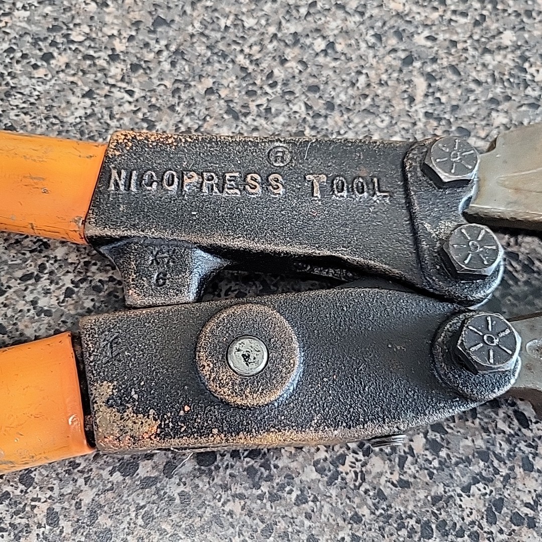 Vintage NICOPRESS 63V-XPM Hand Swaging Tool 63VXPM National Telephone Supply Co.