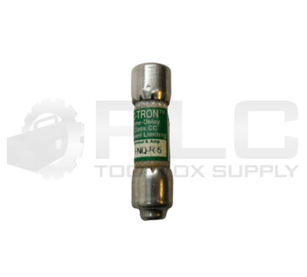 LOT OF 6 BUSSMANN FNQ-R-5 CC-TRON TIME DELAY FUSE 5A 600VAC