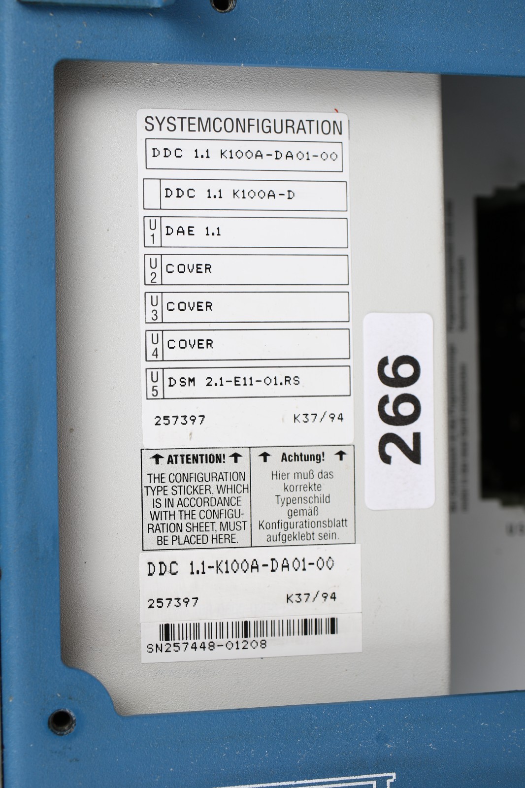 INDRAMAT DDC 1.1 K100A-DA01-00 / DSM 2.1-C11-01.RS (266) (COMPACT CONTROLLER)