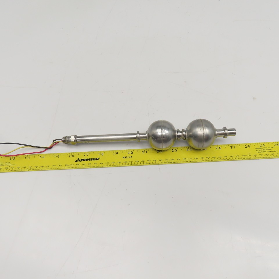 Dual Liquid Level Float Switch 11-1/2″ OAL Stainless Steel