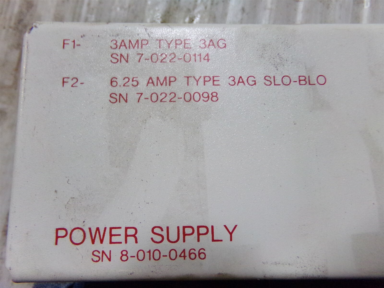 Chemetron Power Supply 8-010-0466 *FREE SHIPPING*