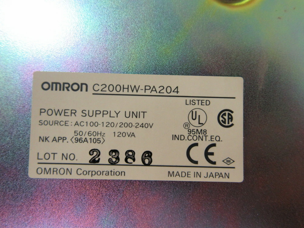 Omron C200HW-PA204 Power Supply Unit C200HWPA204 W/Cover