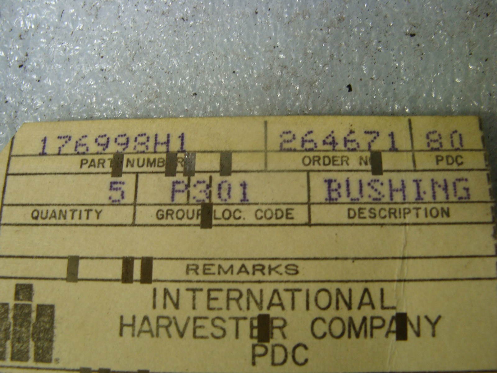 INTERNATIONAL HARVESTER 86692E 2-3/8″ I.D. X 2-3/4″ O.D. X 3″ LONG BRASS BUSHING