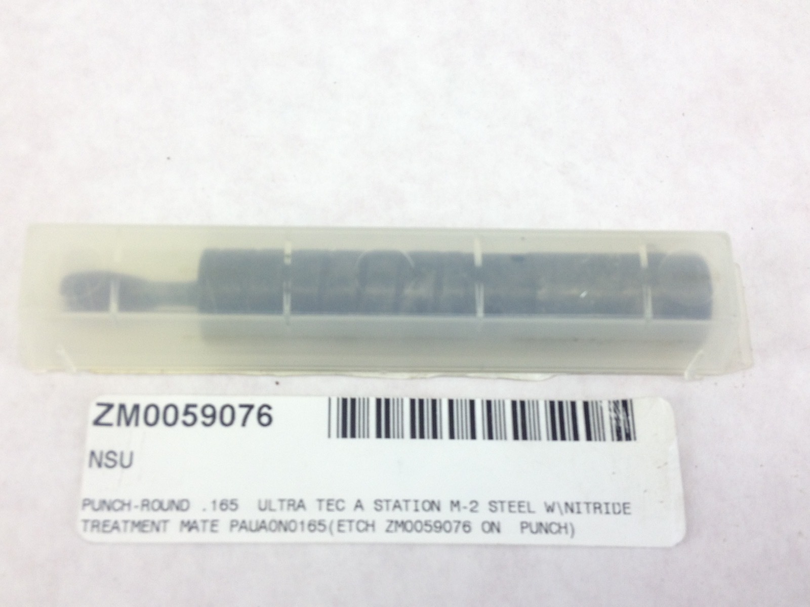 NEW! MATE PRECISION TOOLING ROUND PUNCH PAUA0N0165 ZM0059076 FAST SHIP!!! (H157