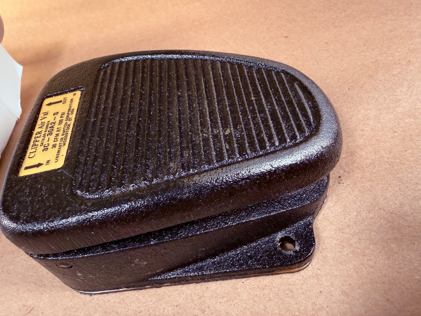 LINEMASTER 3C-30A2-S CLIPPER AIR VAL FOOT PEDAL w/ Box – FREE SHIPPING