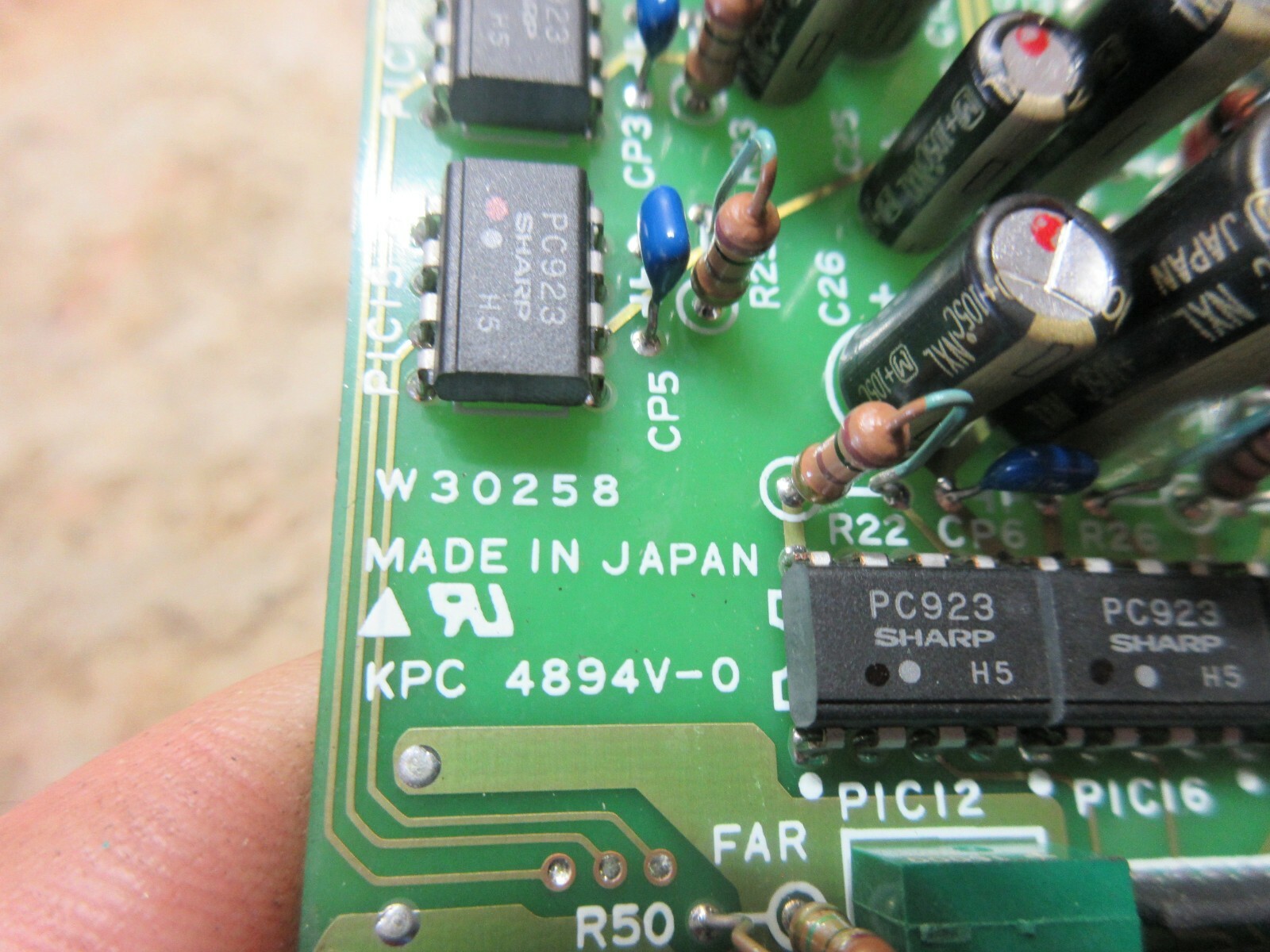 YASKAWA CIRCUIT BOARD CIMR-F15/F22AS3 W30258 KPC 4894V-0 ETC170330-S0040 A-Y001-