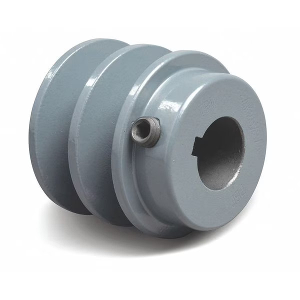 Manufacturer Varies 5/8 in Fixed Bore 2 Groove V-Belt Pulley 3.15 in OD