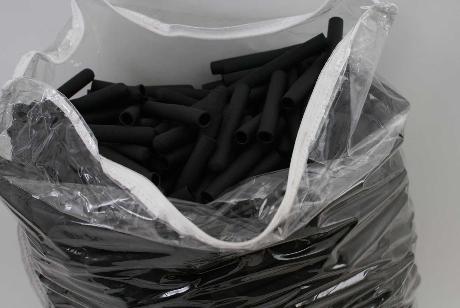 NEW SINCLAIR & RUSH EXTRUDED DENSE BLACK RUBBER GRIPS / HANDLES / CAPS – DOZENS