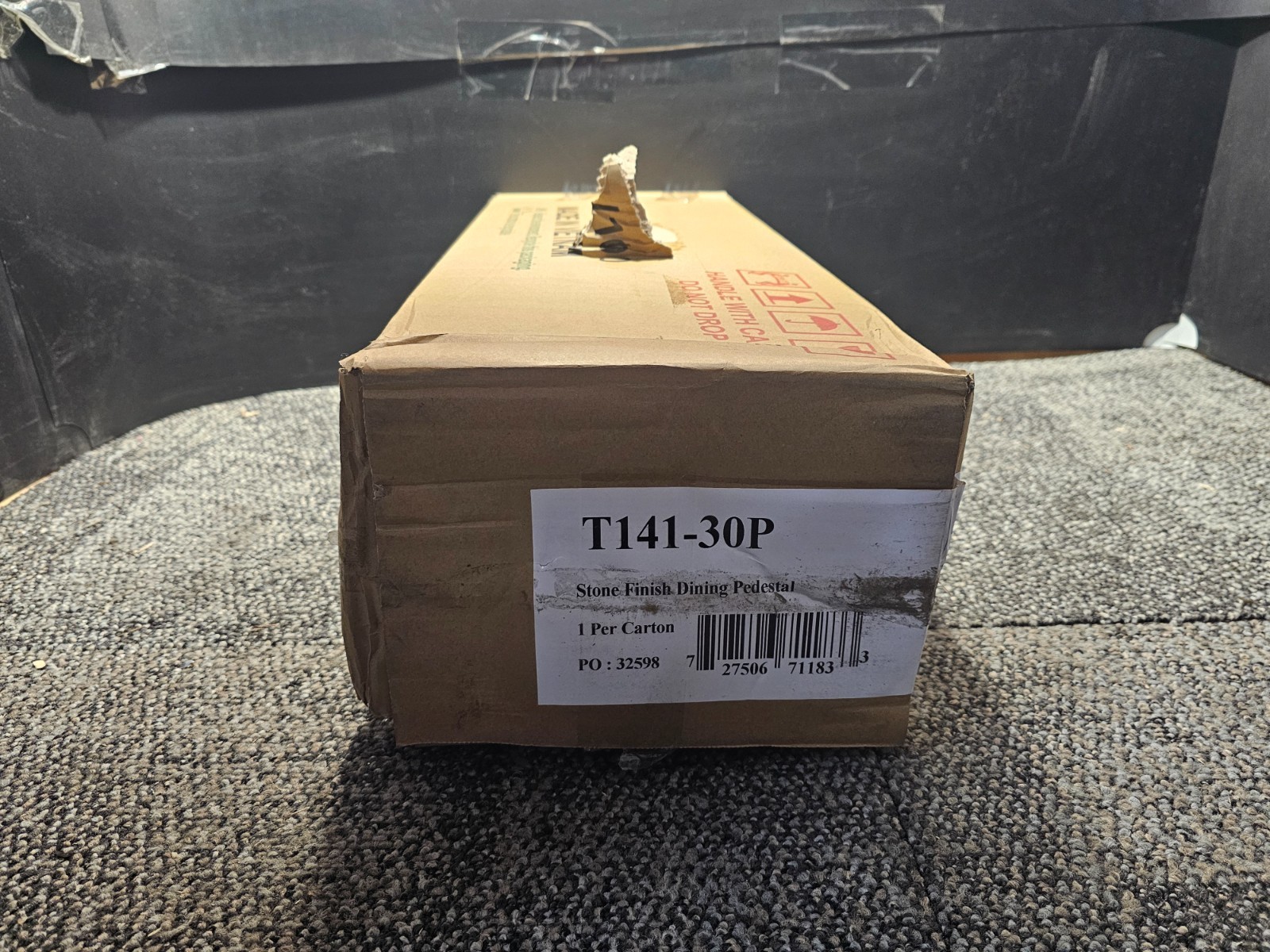 International Concepts T-30P 30 in Pedestal Base Replacement Stone Finish