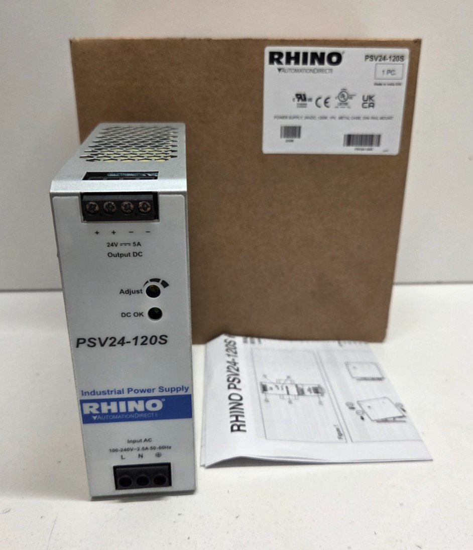 NEW IN BOX! RHINO 24V 120W POWER SUPPLY PSV24-120S