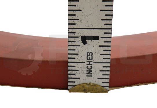 NEW MCMASTER-CARR R202106EK-3′ 50 DURO RED POLYCOATED RUBBER LINER