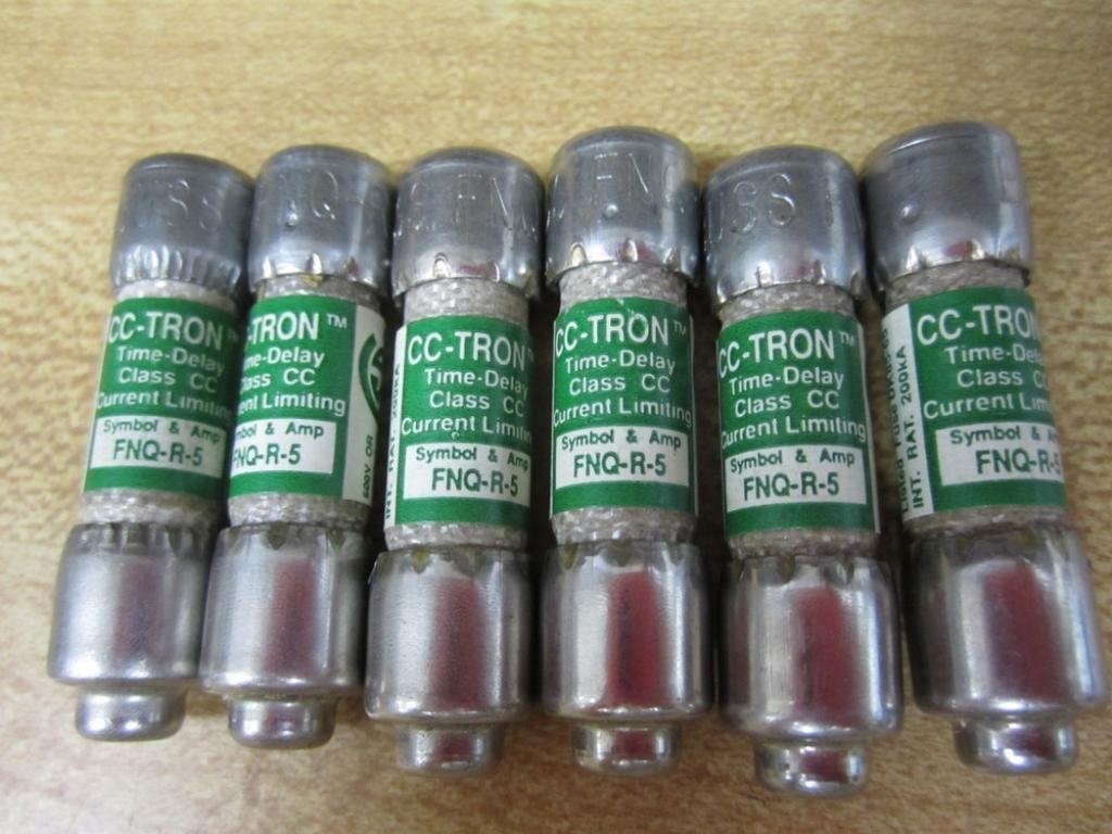 Bussmann FNQ-R-5 Cooper Fuse FNQR5 CC-Tron (Pack of 6) – New No Box
