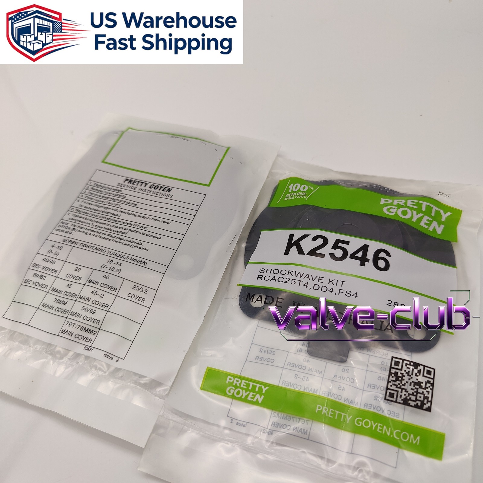 1PCS GOYEN K2546 New For Diaphragm Repair Kit fast shipping USA Stock