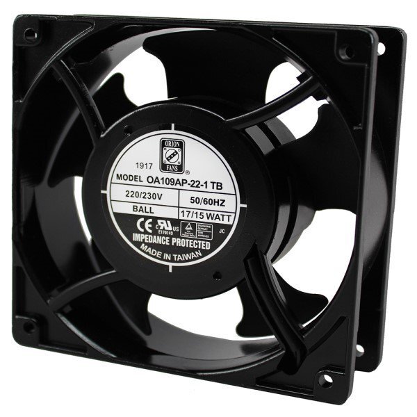 Orion Fans OA109AP-22-1TB AC Fan – 120 x 120 x 38mm – 230VAC – 15W – 3000 RPM…