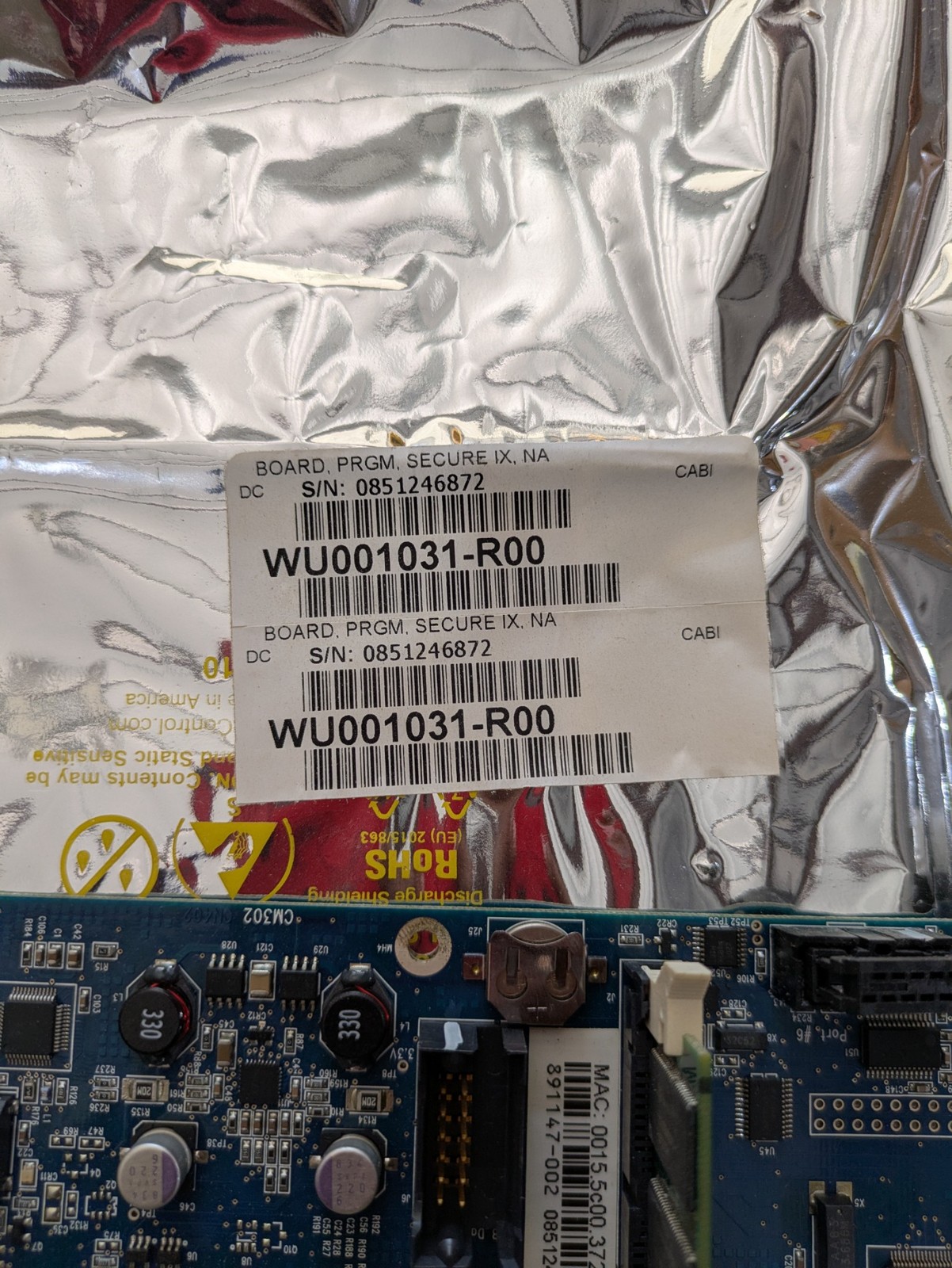 Dresser Wayne Secure iX Pay CAT CPU Board WU001031-R00 (Vista/Ovation Compatible