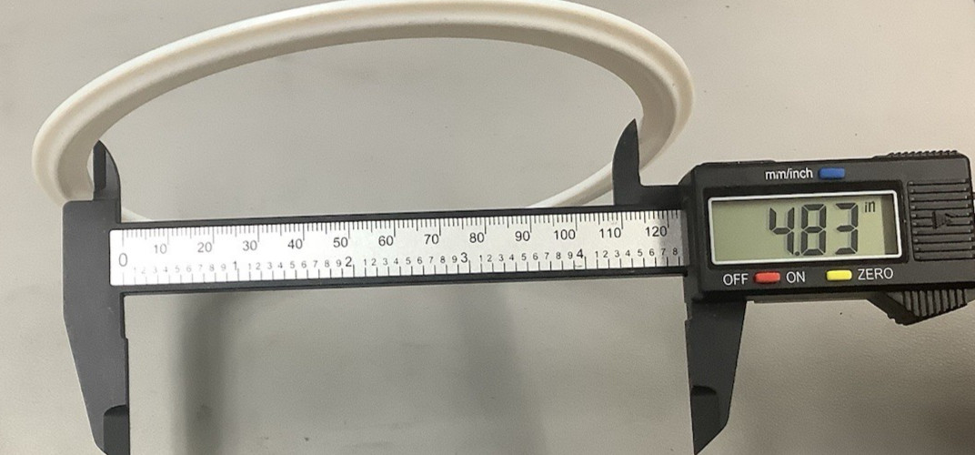 Lot of 2 40MP-G500 5″ PTFE Tri-Clamp Gasket (B270)